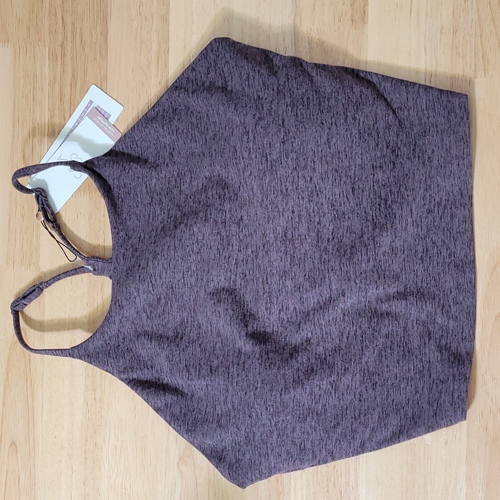 NEW CALIA Women's Lustralux T-Back Bra in Tap Shoe Heather Size XXL NWT